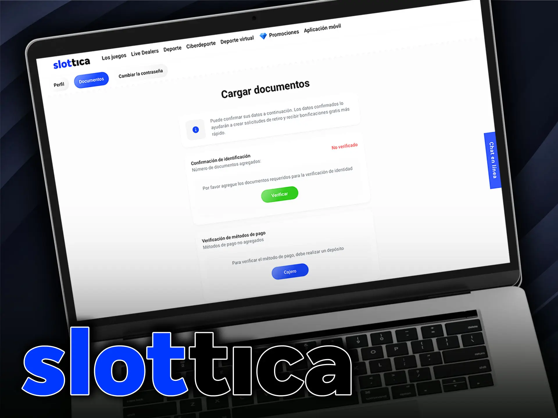 La verificación en la plataforma Slottica ayuda a garantizar la seguridad de la cuenta.