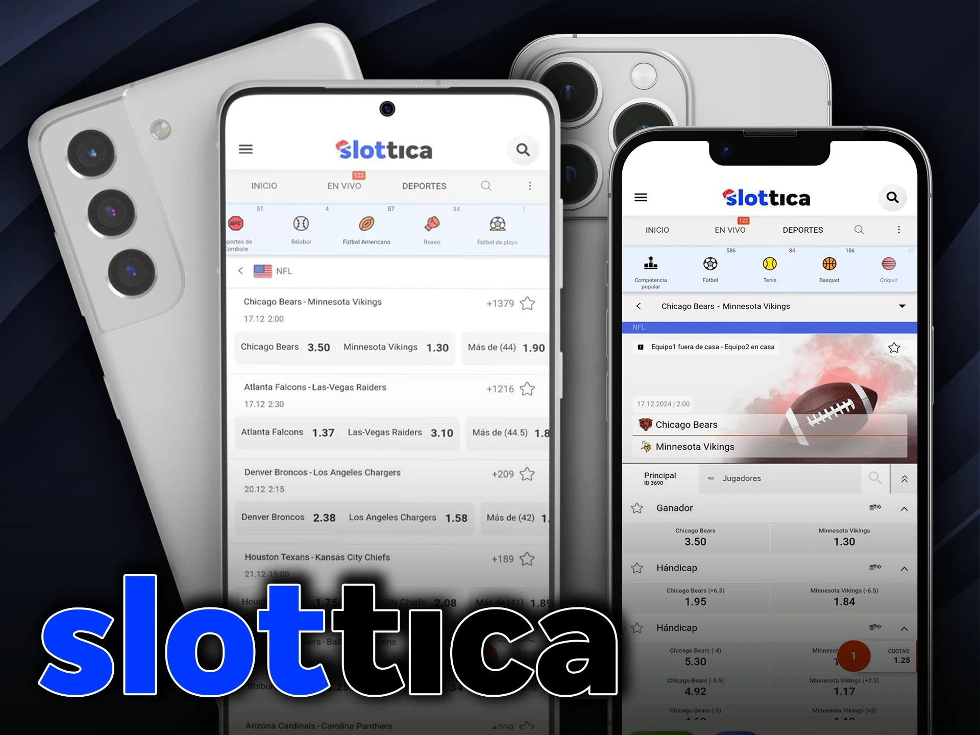 Apuesta desde tu dispositivo móvil con la aplicación móvil de Slottica.