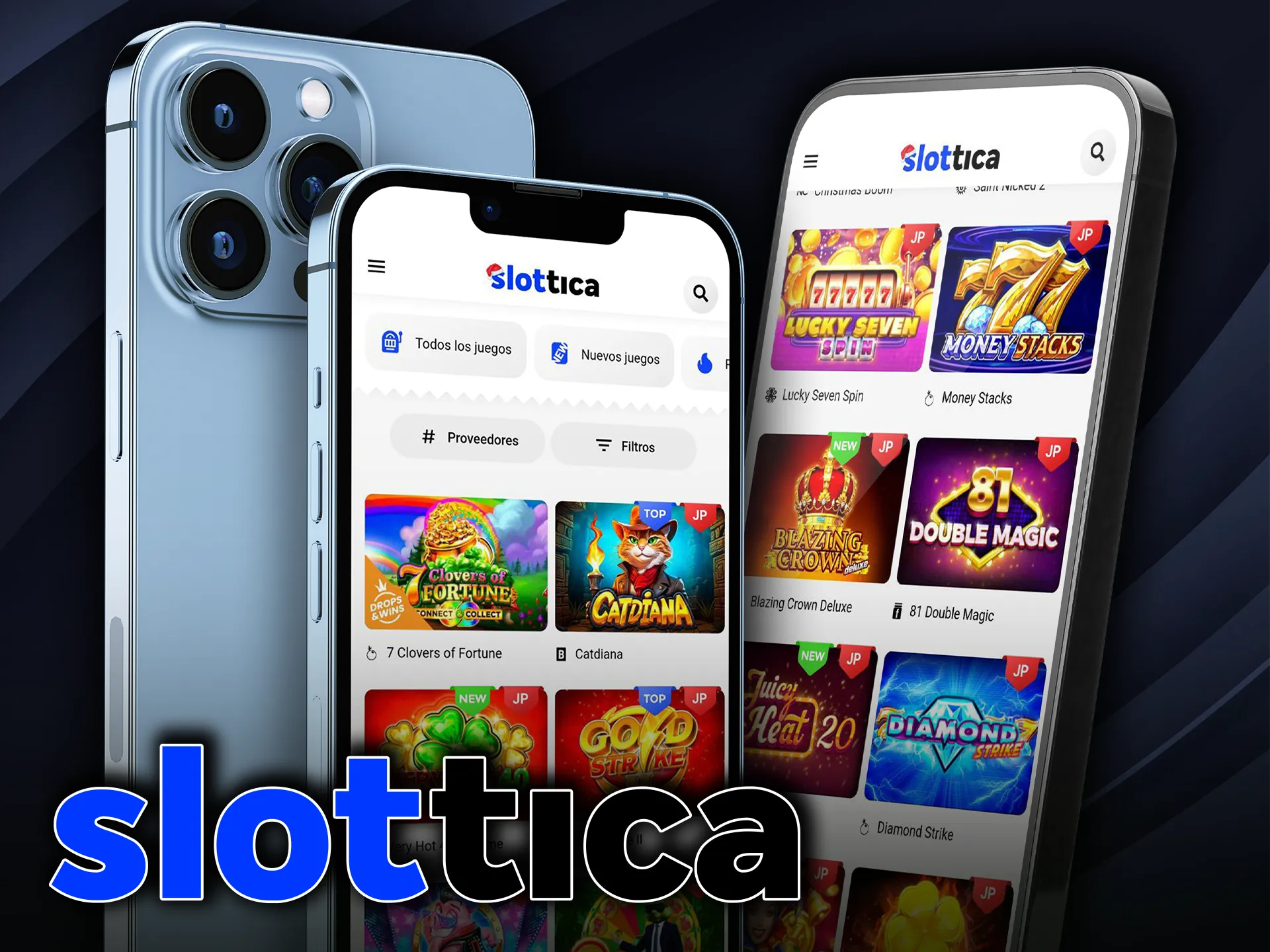 Juega a los jackpots en cualquier momento con la aplicación Slottica.