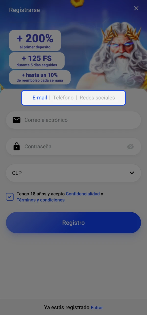 Los usuarios de la plataforma Slottica pueden elegir cómo quieren registrarse.