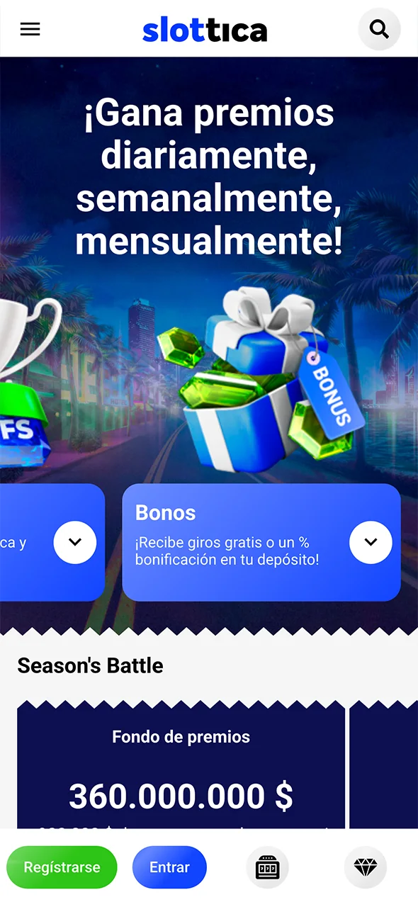 Descubre los mejores bonos en la app de Slottica y empieza a ganar.