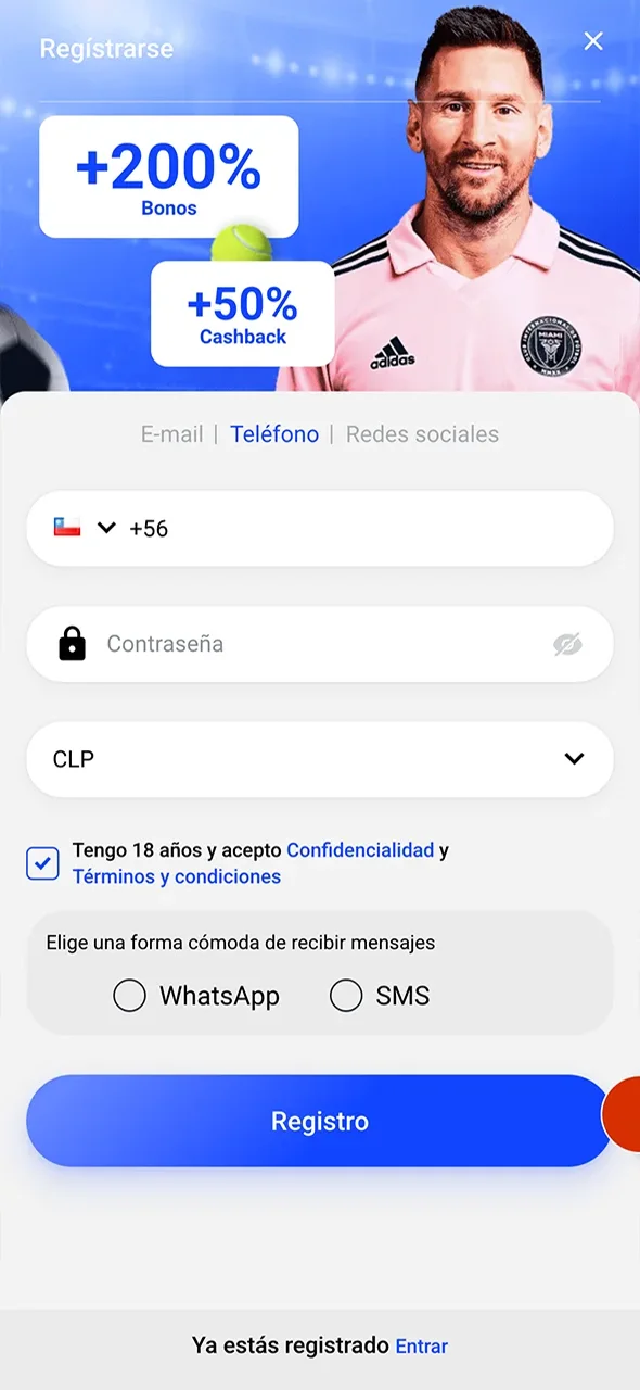 Completa tu inscripción en Slottica desde el móvil y empieza a jugar.