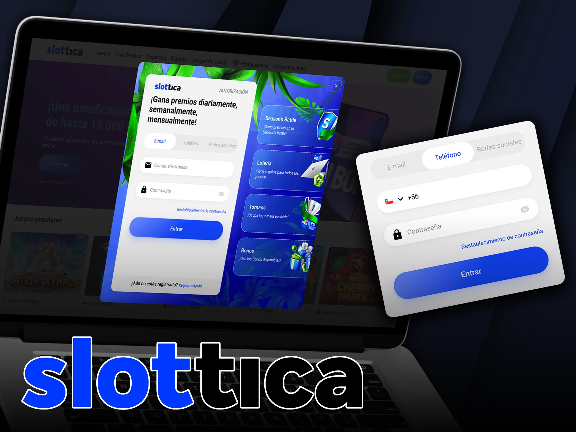 Inicia sesión en el casino Slottica y empieza a ganar hoy mismo.