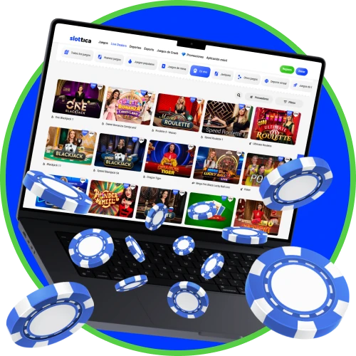 Disfruta del casino en vivo de Slottica si juegas desde Chile.