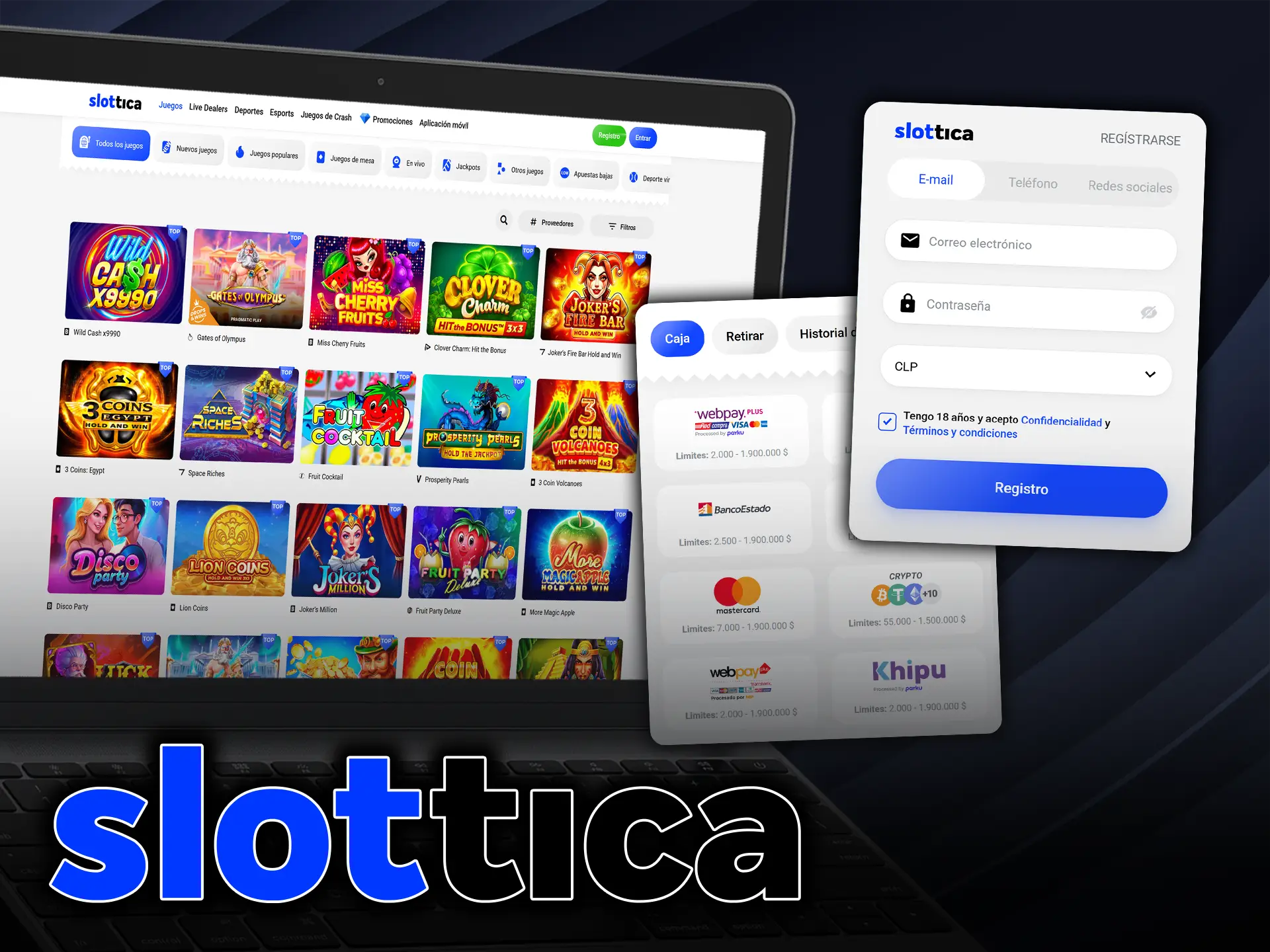 Regístrese en Slottica, haga un depósito y comience a apostar o jugar.